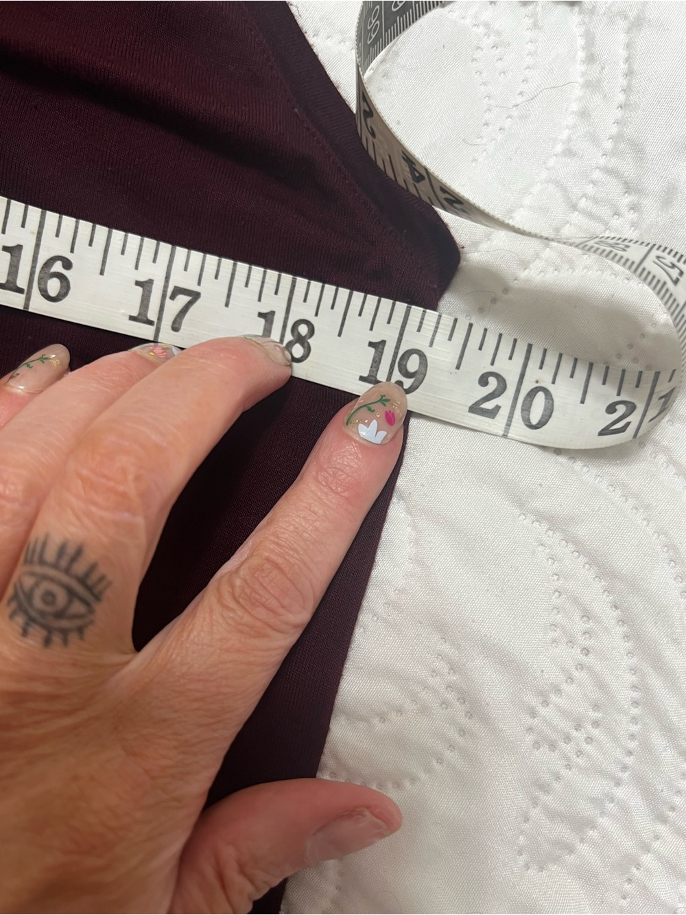Daily Ritual Midi Dress Maroon Jersey Knit Sleeveless Tank Top V-Neck Large - Picture 4 of 11